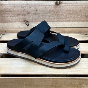 Merrell Juno Wrap Sandals, Womens 10, Black Leather